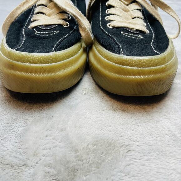 SWC Stepney Workers Club Dellow Sneakers Mens 38/US M5/W7 Black Canvas Gum Sole - Picture 2 of 10